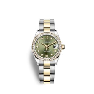 Rolex Datejust 31, Oystersteel, 18kt Yellow Gold and diamonds, Ref# 278383RBR-0030