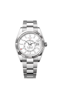 Rolex Sky-Dweller, 42mm, Oystersteel and 18k White Gold, White, Oyster, Ref# 336934-0003