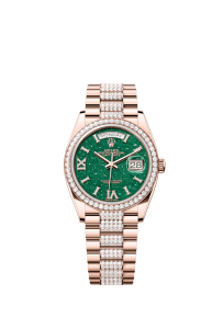 Rolex Day-Date 36, 18k Everose Gold with Diamond-set, 36mm, Ref# 128345rbr-0069