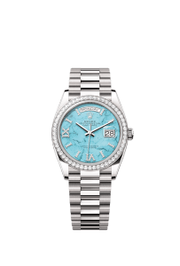 Rolex Day-Date 36, 18k White Gold with Diamond-set , 36mm, Ref# 128349rbr-0031