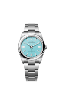 Rolex Oyster Perpetual 36, Turquoise blue dial, 36mm, Oystersteel Ref# 126000-0006
