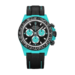 ROLEX Diw Daytona quartz fiber celeste 40mm oyster black